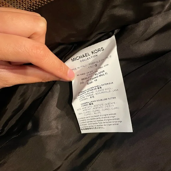 Michael Kors Collection Wool Plaid Blazer - Picture 4 of 4